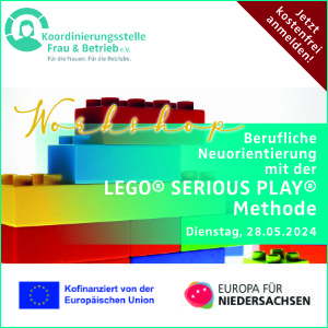 „Berufliche Neuorientierung mit der LEGO® SERIOUS PLAY® Methode*“ Workshop mit Martina Hölscher am Di., 28.05.2024